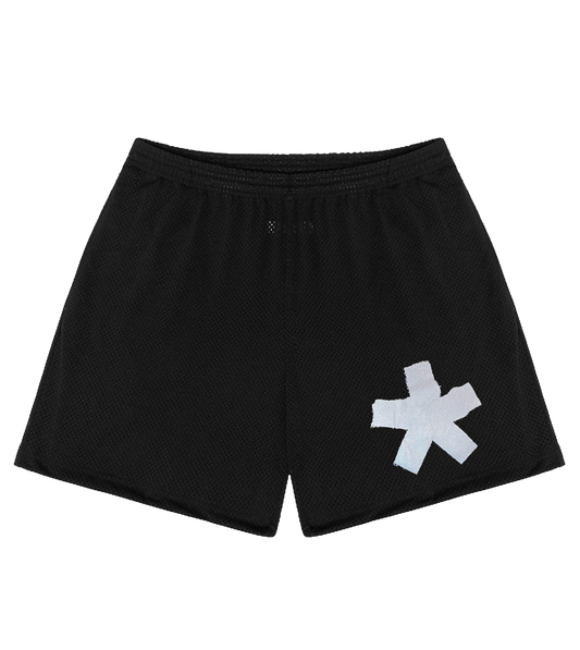 THE ‘ASTERISK’ MESH MID SHORTS