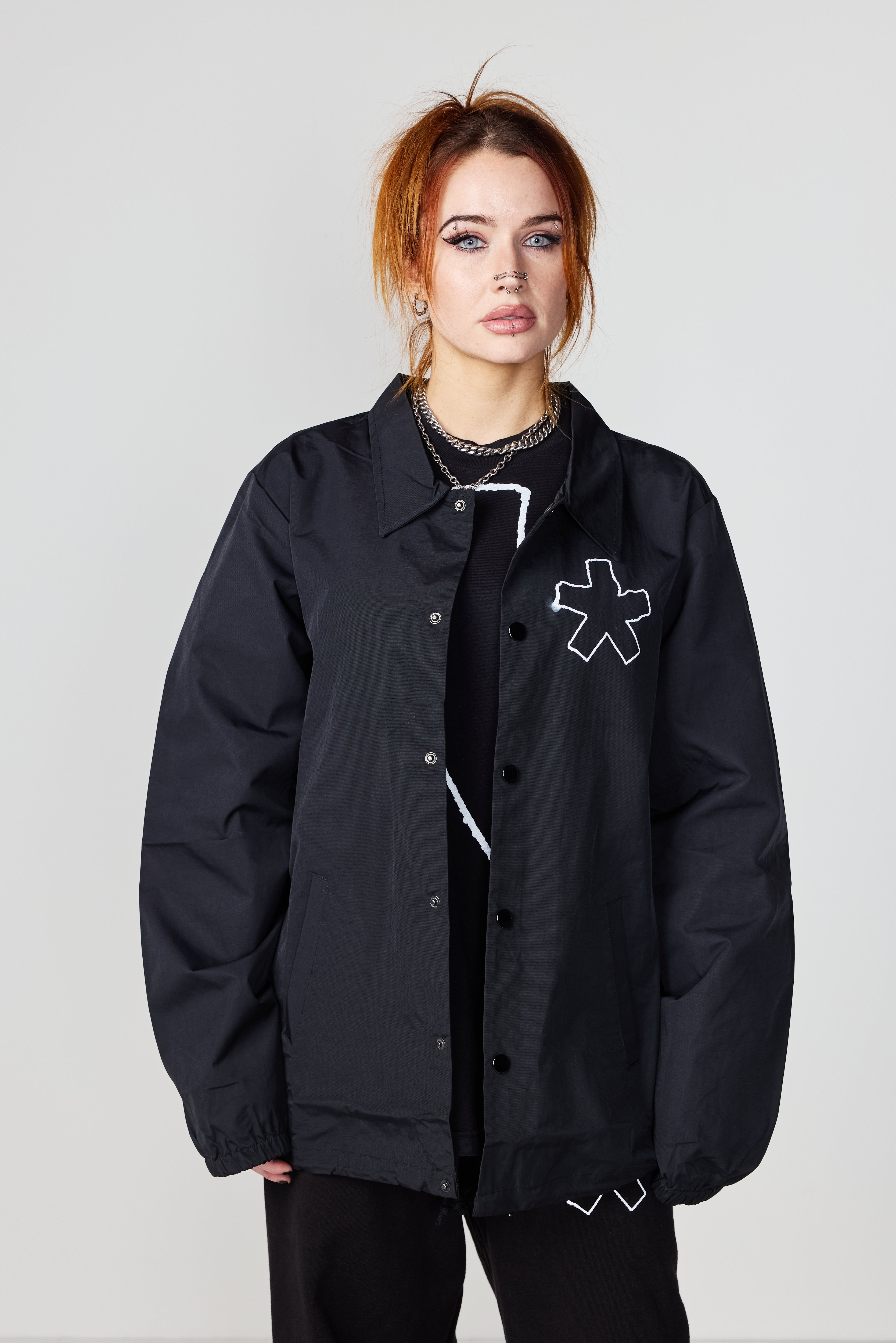 THE 'CHALK OUTLINE' COACHES JACKET