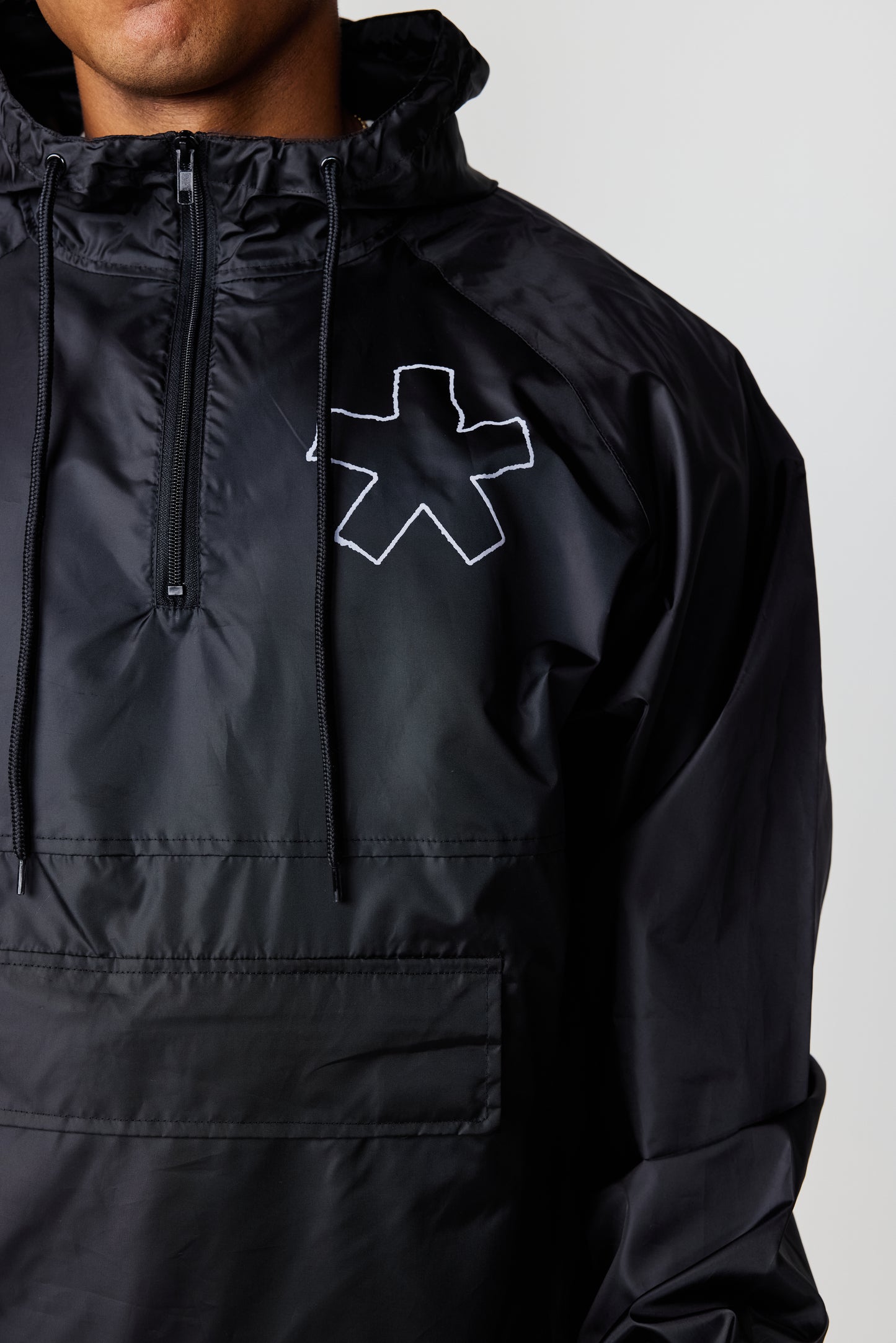 THE 'CHALK OUTLINE' ANORAK HALF-ZIP PULLOVER