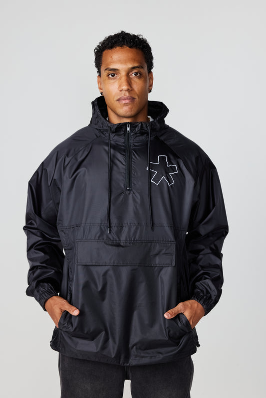 THE 'CHALK OUTLINE' ANORAK HALF-ZIP PULLOVER