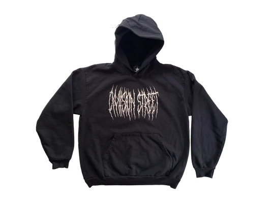 BLACK METAL STREET REFLECTIVE HOODIE