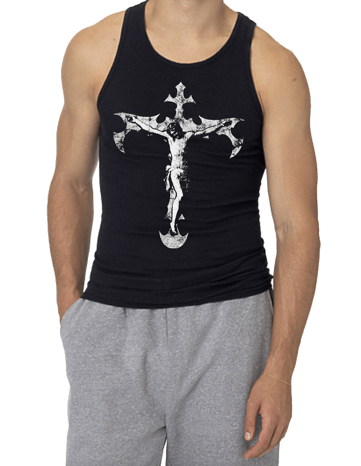 MENS ‘WWJD’ TANK